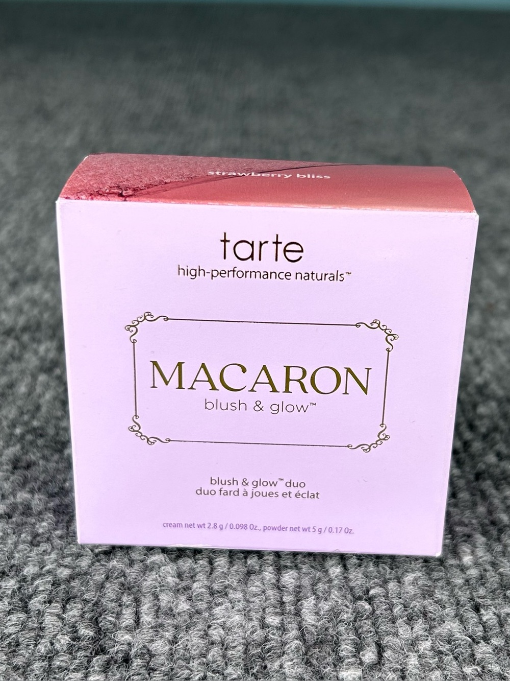 tarte MACARON Blush & Glow Duo Strawberry Bliss Radiant HA .98 oz New In Box